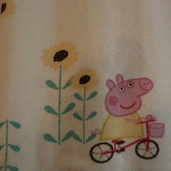 Yellow Peppa Pig 5T Dress with sunflowers - Picture 5 of 10